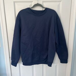 Navy Blue Crewneck Sweatshirt